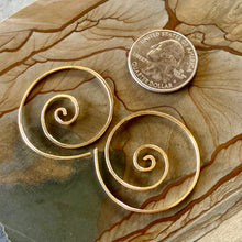 Load image into Gallery viewer, Handmade Spiral Earrings – Sterling Silver, Gold-Fill & Rose Gold-Fill