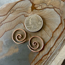 Load image into Gallery viewer, Handmade Spiral Earrings – Sterling Silver, Gold-Fill & Rose Gold-Fill