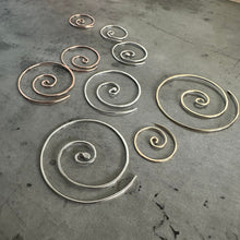Load image into Gallery viewer, Handmade Spiral Earrings – Sterling Silver, Gold-Fill & Rose Gold-Fill
