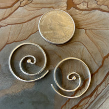Load image into Gallery viewer, Handmade Spiral Earrings – Sterling Silver, Gold-Fill &amp; Rose Gold-Fill
