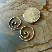 Load image into Gallery viewer, Handmade Spiral Earrings – Sterling Silver, Gold-Fill &amp; Rose Gold-Fill
