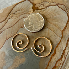 Load image into Gallery viewer, Handmade Spiral Earrings – Sterling Silver, Gold-Fill &amp; Rose Gold-Fill
